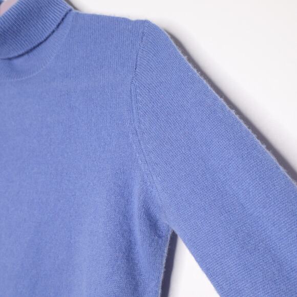 ATM Anthony Thomas Melillo Cashmere Turtleneck Sweater English Blue Women's S - Picture 5 of 13